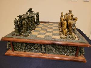 lot 68 image: Large Chess Set.  Spanish American War