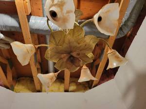 lot 65 image: Vintage Organic and Floral Murano Chandelier by Sergio Terzani.