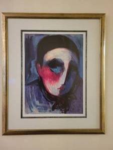 lot 92 image: Barbara A. Wood The Mime Limited Edition Lithograph Print Signed, Numbered & Framed with certificate, 24 of 300.