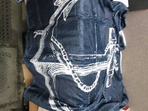2- 100x125cm Anchor Fleece Throws...