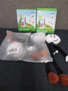 2 Easter Ring Toss games, 3 Plush F...