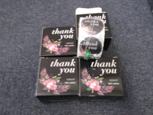 4- Rolls of 500 Thank You Stickers...