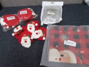 3- 4pks Holiday Coasters, Pillow Co...