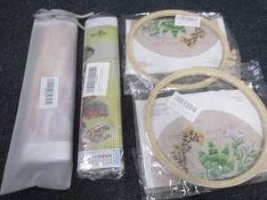 2 Diamond Painting Kits, 2 Embroide...