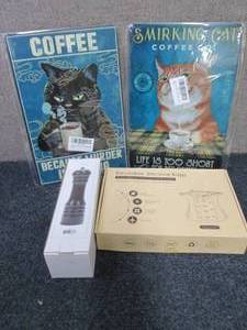 2 Cat Dcor Signs, Pepper Grinder,...