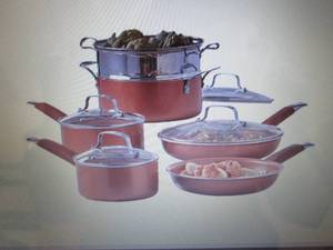 10-Pc. Nonstick Ceramic Aluminum Co...