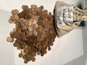 2000 Wheat Pennies from the 1940s