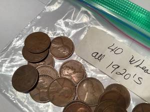 40 Wheat Pennies All 1920s