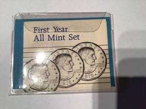 First Year Mint Set of Susan B. Anthony Dollars