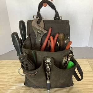 Black Tool Bag With Assortment of Tools #2