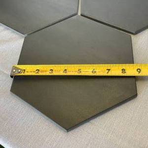 Corso Italia 9 78 x 8 12 Six Sided Black Tiles