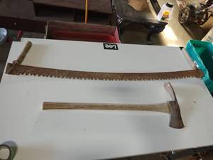 lot 123 image: Antique Yard tools
