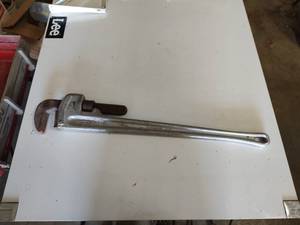 lot 63 image: Aluminum ridged brand 36 pipe wrench