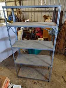 lot 65 image: 5 tier metal shelf