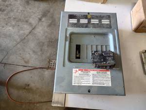 lot 95 image: Breaker box and 15amp breaker