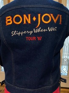 lot 126 image: Bon Jovi Slippery When Wet Tour Jacket