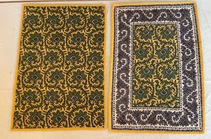 lot 254 image: Set of 10 Double Sided Cloth Placemats