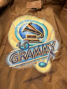 lot 38 image: 44th Annual Grammy Leather Jacket - NEW