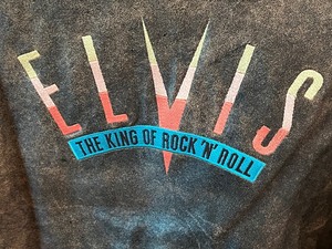 lot 22 image: Leather Elvis the King of Rock and Roll Jacket