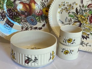 lot 157 image: Decorative Floral Themed Dishes