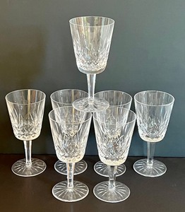 lot 172 image: Set of Seven Waterford Lismore Wine Glasses