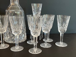 lot 36 image: Gorgeous Waterford Lismore Decanter and Cordial Set