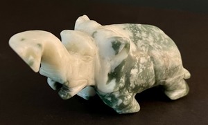 lot 187 image: Carved Elephant Figurine