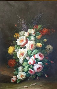 lot 20A image: Lovely Framed Floral Painting