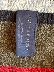 lot 193 image: Small Burberry Scarf