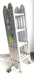 lot 297 image: Werner Heavy-Master Extendable Metal Ladder