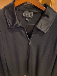 lot 230 image: St. John Essentials Black Zip Up