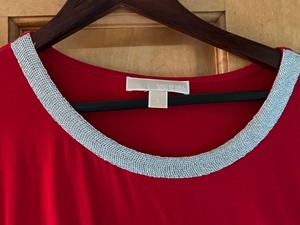 lot 304 image: Two Michael Kohrs Short Sleeve Tops with Lovely Accents