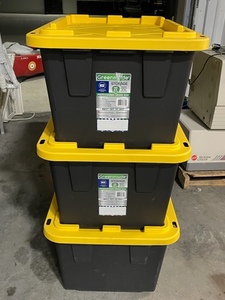 3 Greenmade 27 Gallon Storage Totes