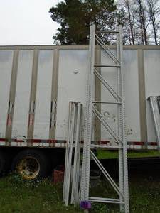 Qty of 2 16 x 34 pallet rack uprights with 6 cross members. Good used condition. As shown.