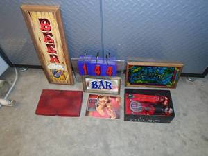 Assorted Bar signs. As shown.