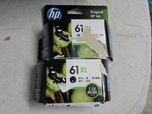 2 HP 61XL Black Ink...