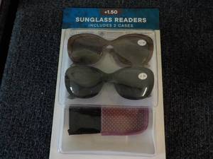 Sunglass Readers 1.50 Includes 2 c...