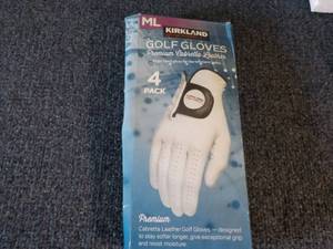 Kirkland 4 pack size Medium Golf Gl...