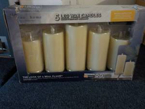 5 LED Wax Candles...