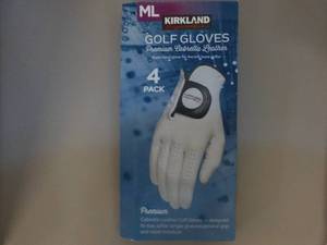 Kirkland Size M Golf Gloves -4 pack...