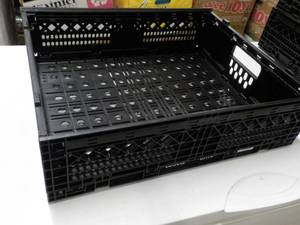 4 Collapsible Plastic Storage Crate...