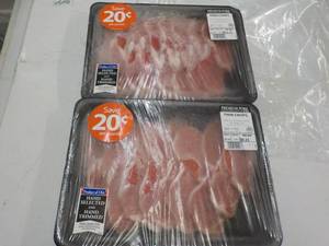 2 Frozen PKgs Thin Pork Chops...