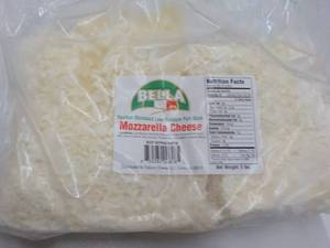 5 Lb. Frozen Bag Bella Mozzarella C...
