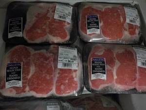 4 Frozen Pkgs Thick Pork Chops...