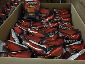 Case of Doritos Flamas Chips...