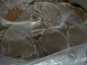 10 lb. Box Frozen Bone In Pork Chop...