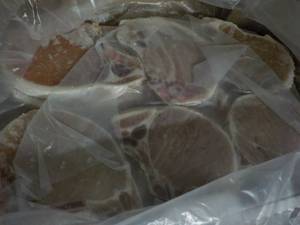 10 lb. Box Frozen Bone In Pork Chop...