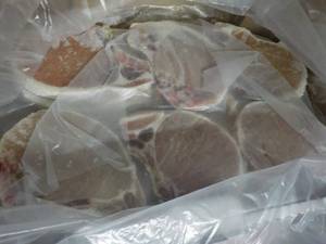 10 lb. Box Frozen Bone In Pork Chop...