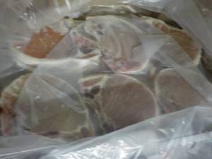 10 lb. Box Frozen Bone In Pork Chop...