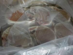 10 lb. Box Frozen Bone In Pork Chop...